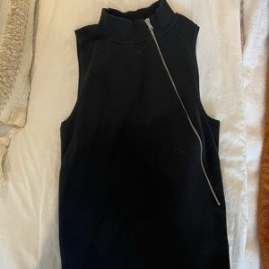 Express zipper sweater tank